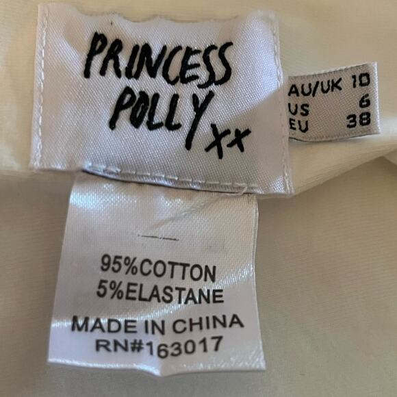 Princess Polly Jacinta Top White Size 6 - Picture 4 of 5